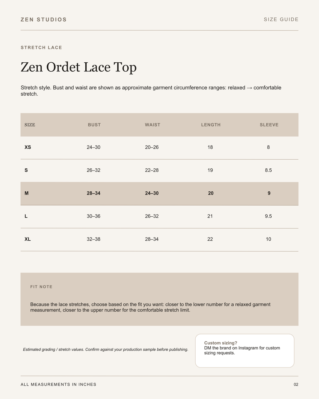ZEN ORDET LACE TOP