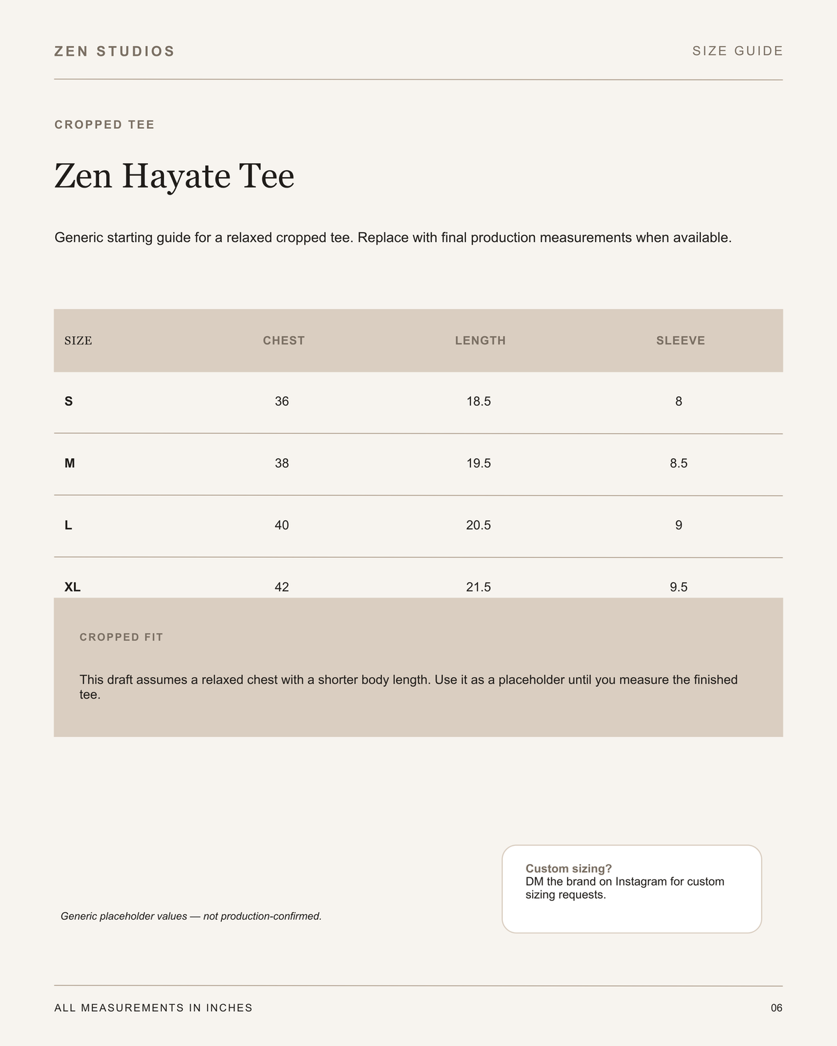 ZEN HAYATE TEE